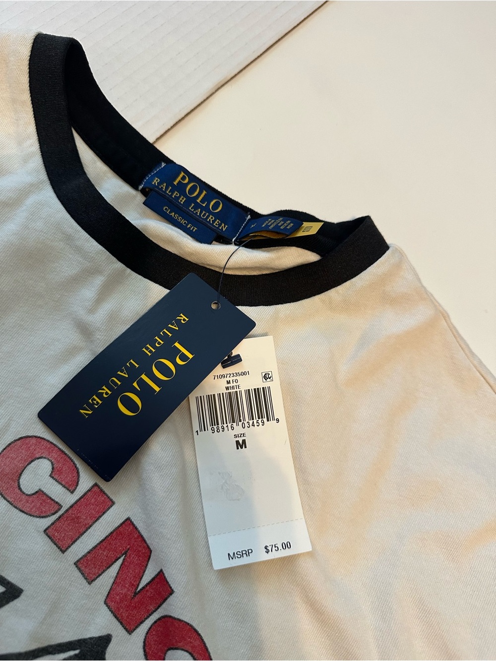 Polo Ralph Lauren RL Racing Motorsports Ringer Graphic T-Shirt NWT Men’s M - Picture 3 of 5